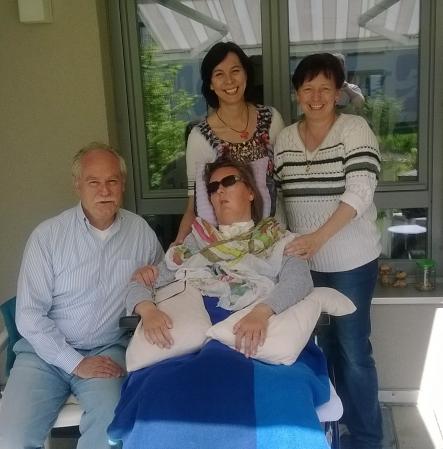 Besuch 20-05-2014 Petra und Pflegekraft Heidrun